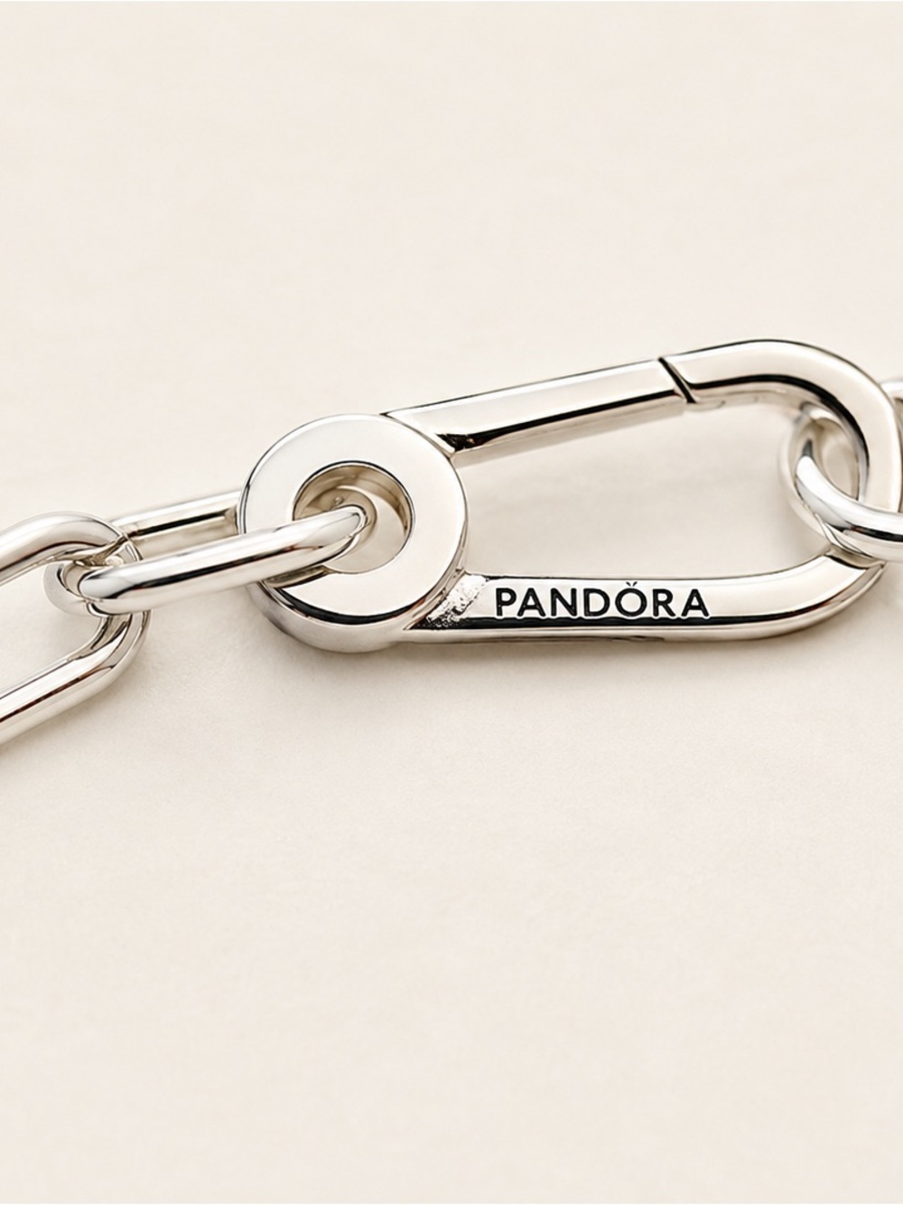 Pandora Moments Sterling Silver Link Charm Bracelet S925 ALE Paperclip Chain - Picture 5 of 6